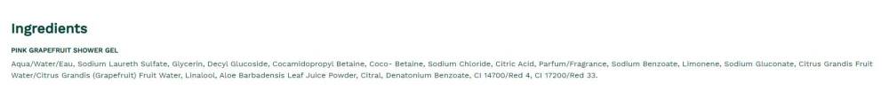 The Body Shop - Sprchový gél s ružovým grapefruitom (250 ml, Grapefruit) – Obrázok 2