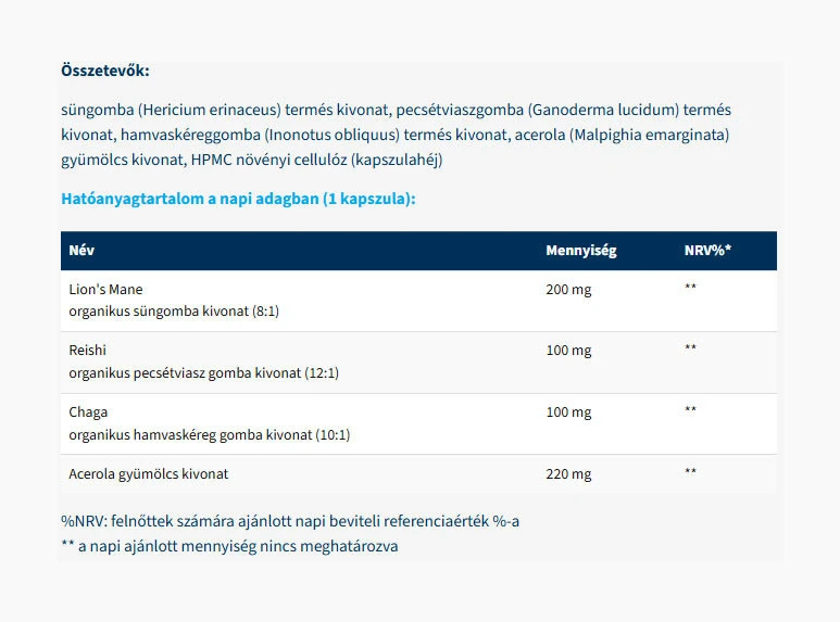 USA medical - Organické hubové trio (60 kapsúl) – Obrázok 5