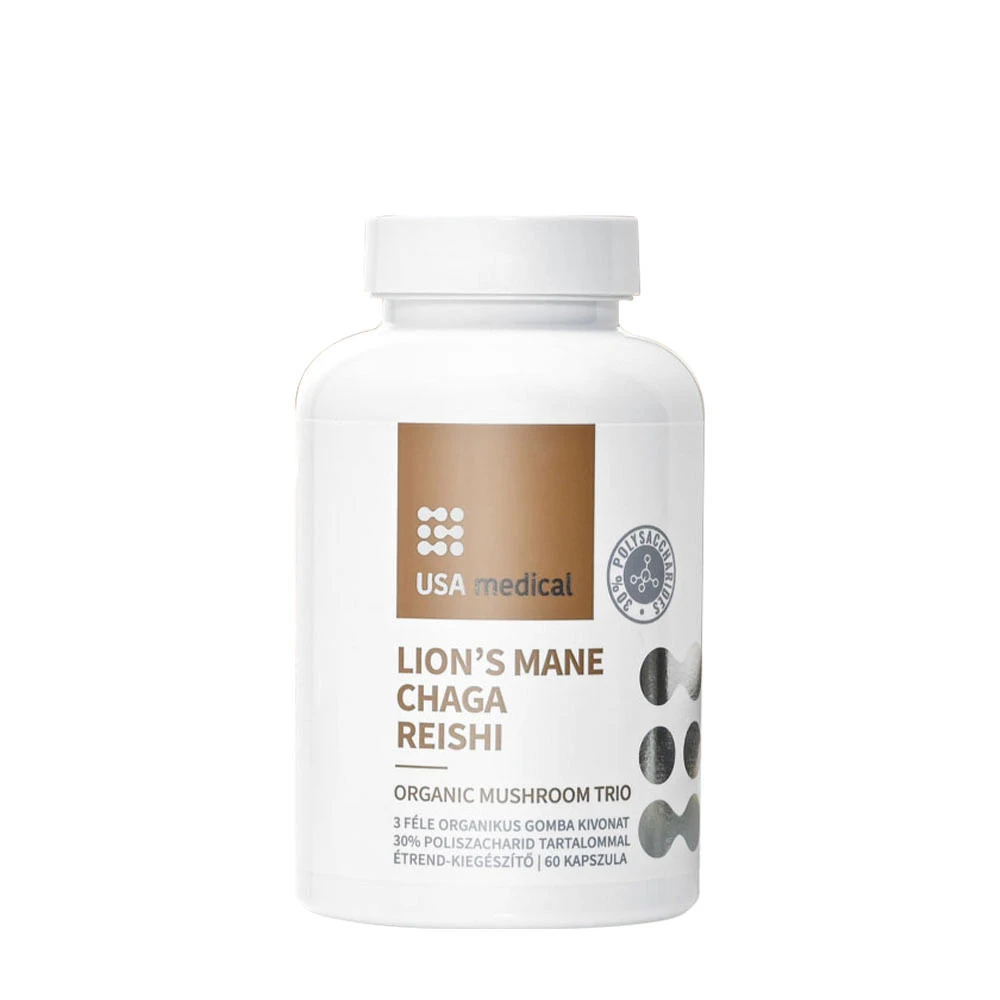 USA medical - Organické hubové trio (60 kapsúl)