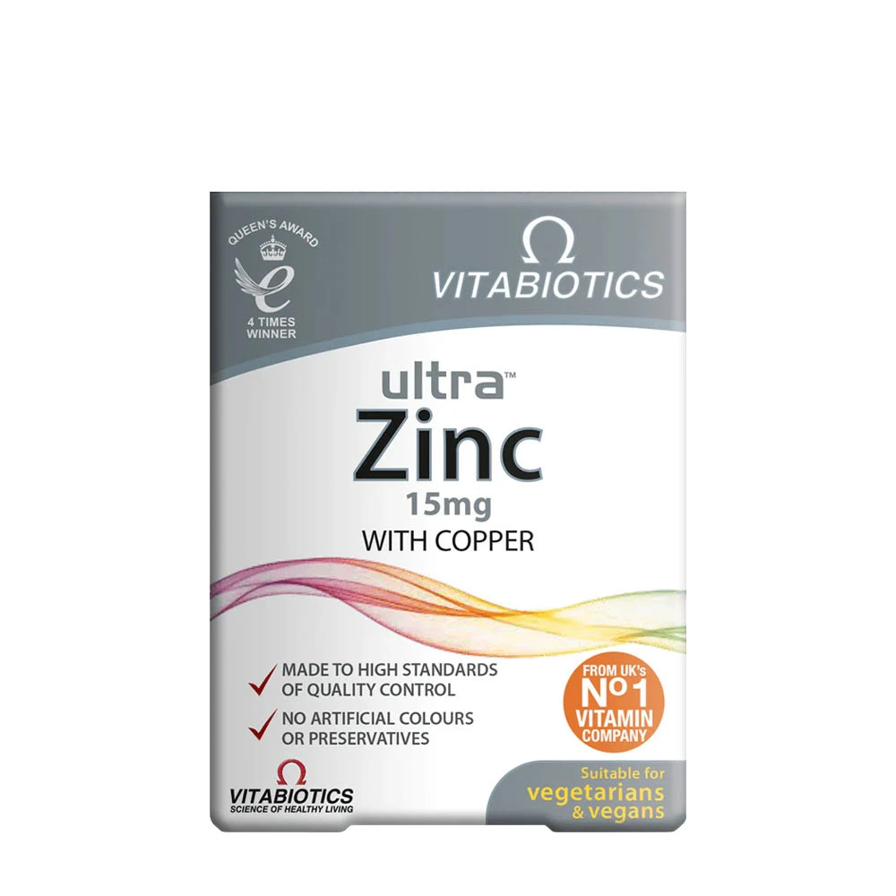 Vitabiotics - Vitabiotics Ultra Zinok 15 mg (60 tabliet)