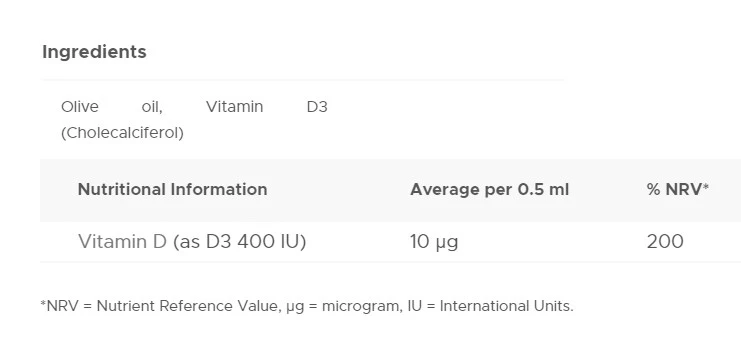Vitabiotics - Vitabiotics Wellbaby Kvapky vitamínu D (30 ml) – Obrázok 5