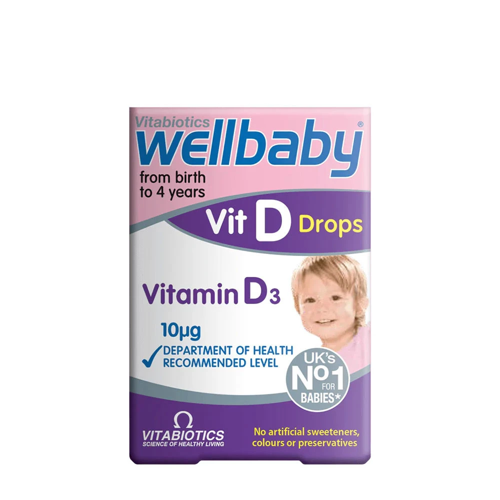 Vitabiotics - Vitabiotics Wellbaby Kvapky vitamínu D (30 ml)