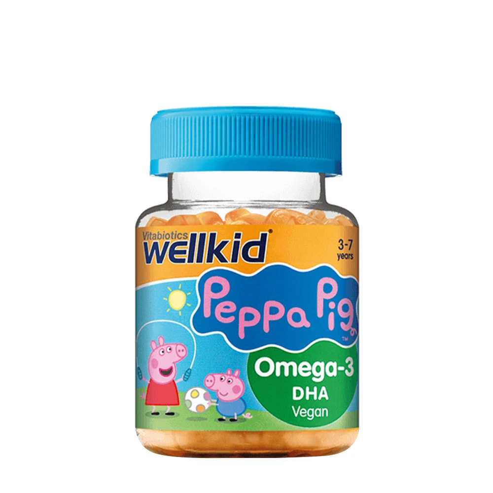 Vitabiotics - Vitabiotics Wellkid Peppa Pig Omega-3 DHA (30 želatínových cukríkov, pomaranč)