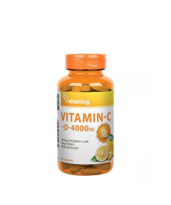 Vitaking - Vitamín C-1000 + D-4000 (90 tabliet)
