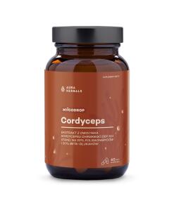 Aura Herbals - AURA HERBALS Mycodrop, Cordyceps 30:1, 30 % beta-glukánov (60 kapsúl)
