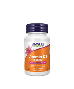 NOW - Vitamín D3 2500 IU (180 mäkkých kapsúl)