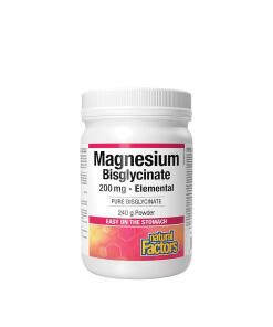 Natural Factors - Čistý magnézium bisglycinát 200 mg (290 g)