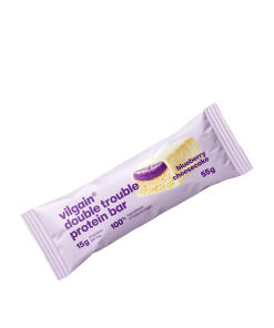 Vilgain - Tyčinka Vilgain Double Trouble s bielkovinami, príchuť borůvkový cheesecake (55 g)