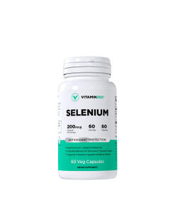Vitamin360 - Selén 200 mcg - L-selenometionín, Zdravie štítnej žľazy (60 rastlinných kapsúl)